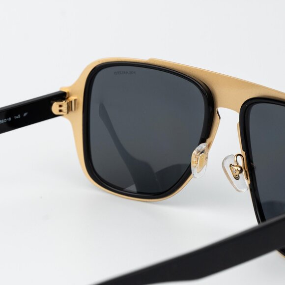 Versace Men Sunglasses Black Grey Polarized Aviator VE2199 100281 NEW AUTHENTIC - Picture 7 of 15